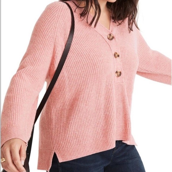 Madewell Sweaters - Madewell Ribbed Lyle Henley Sweater Size XXS